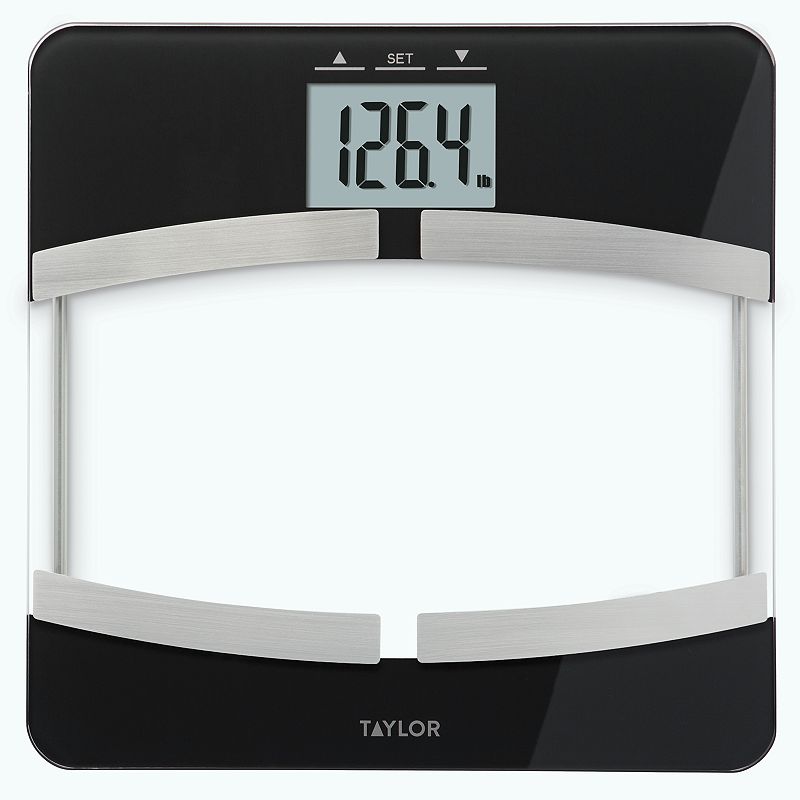 Taylor Glass Digital Body Composition Scale, Black