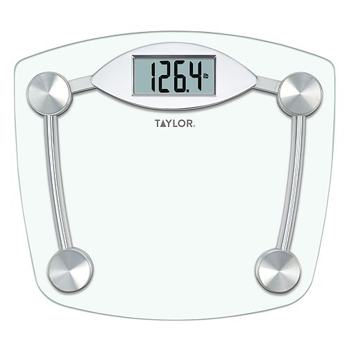 Taylor Clear Glass Digital Bath Scale