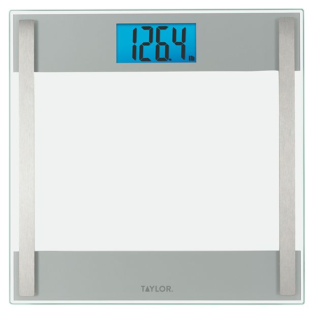 Taylor Glass Digital Bath Scale with Stainless Steel Accents
