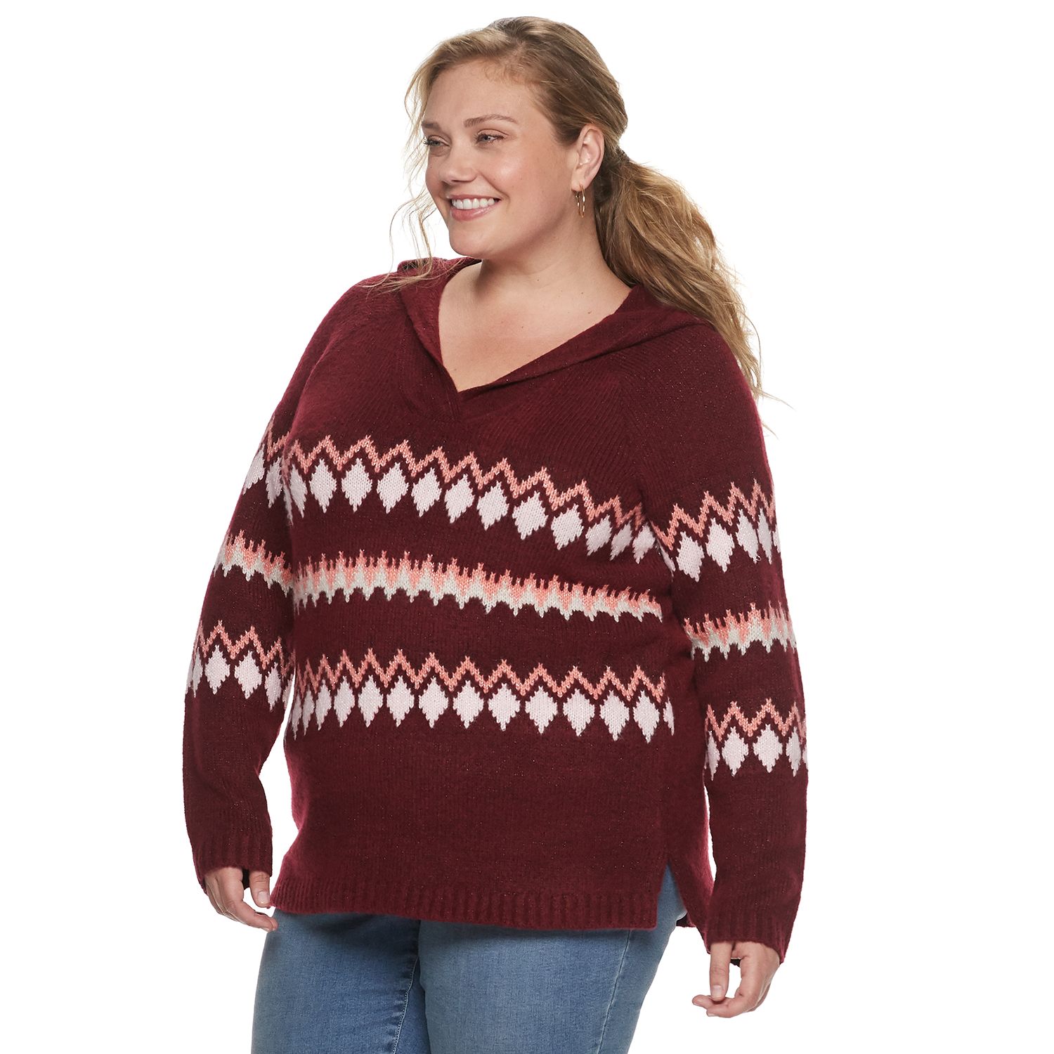plus size hooded tunic