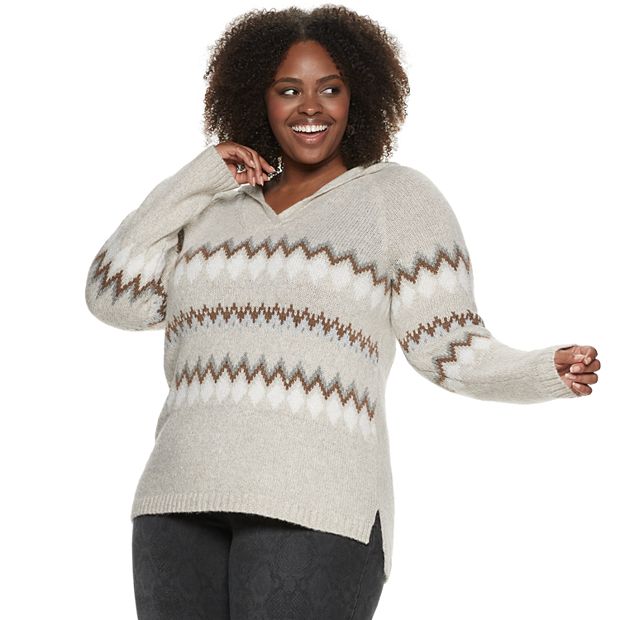 Plus size outlet hooded tunic