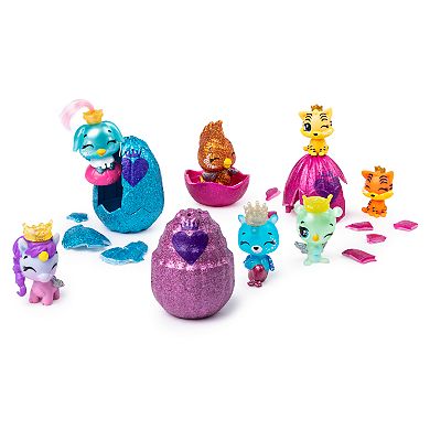 Hatchimals CollEGGtibles, Royal Multipack with 4 Hatchimals and Accessories