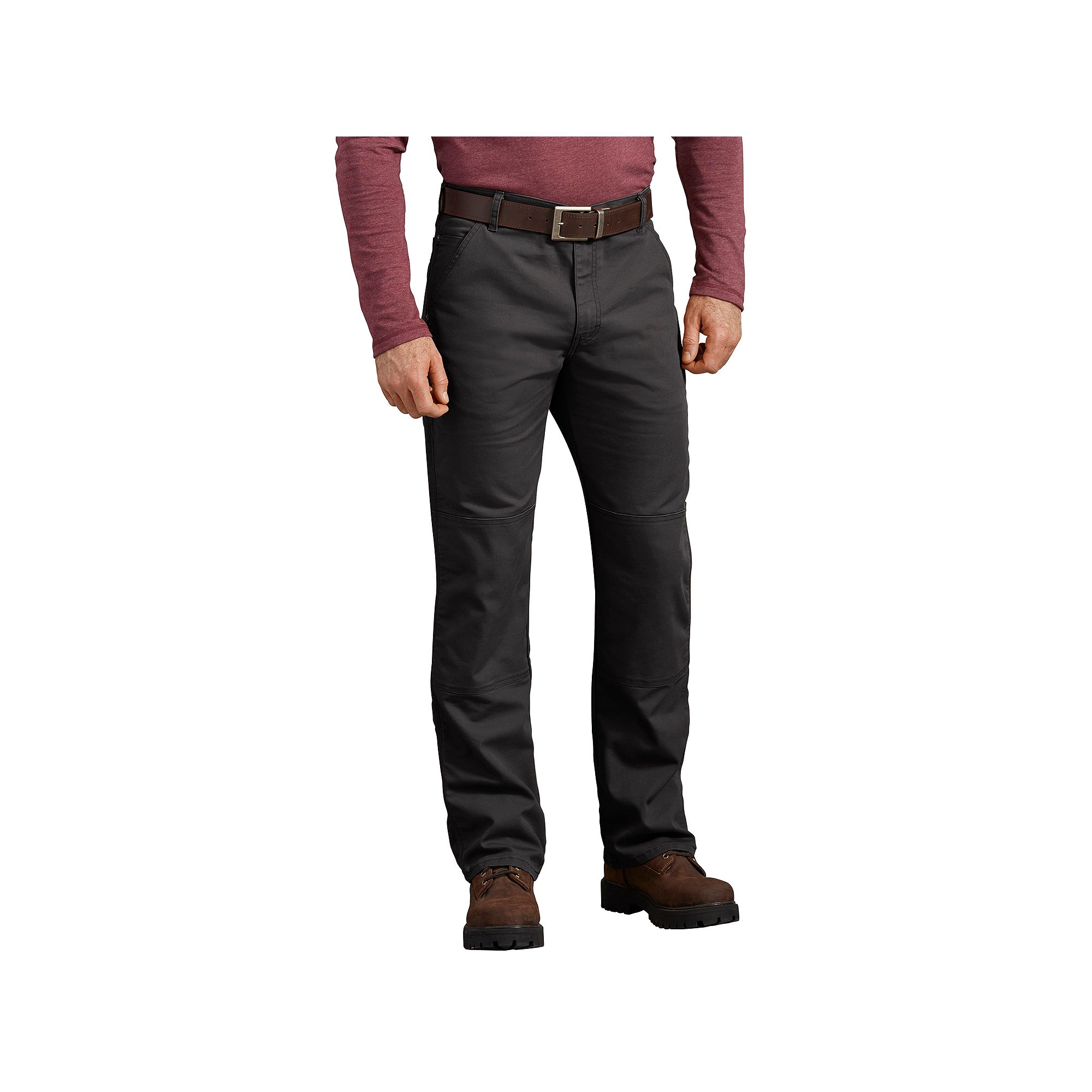 Mens Dickies Duck Double Knee Pant, Size: 30X30, Black