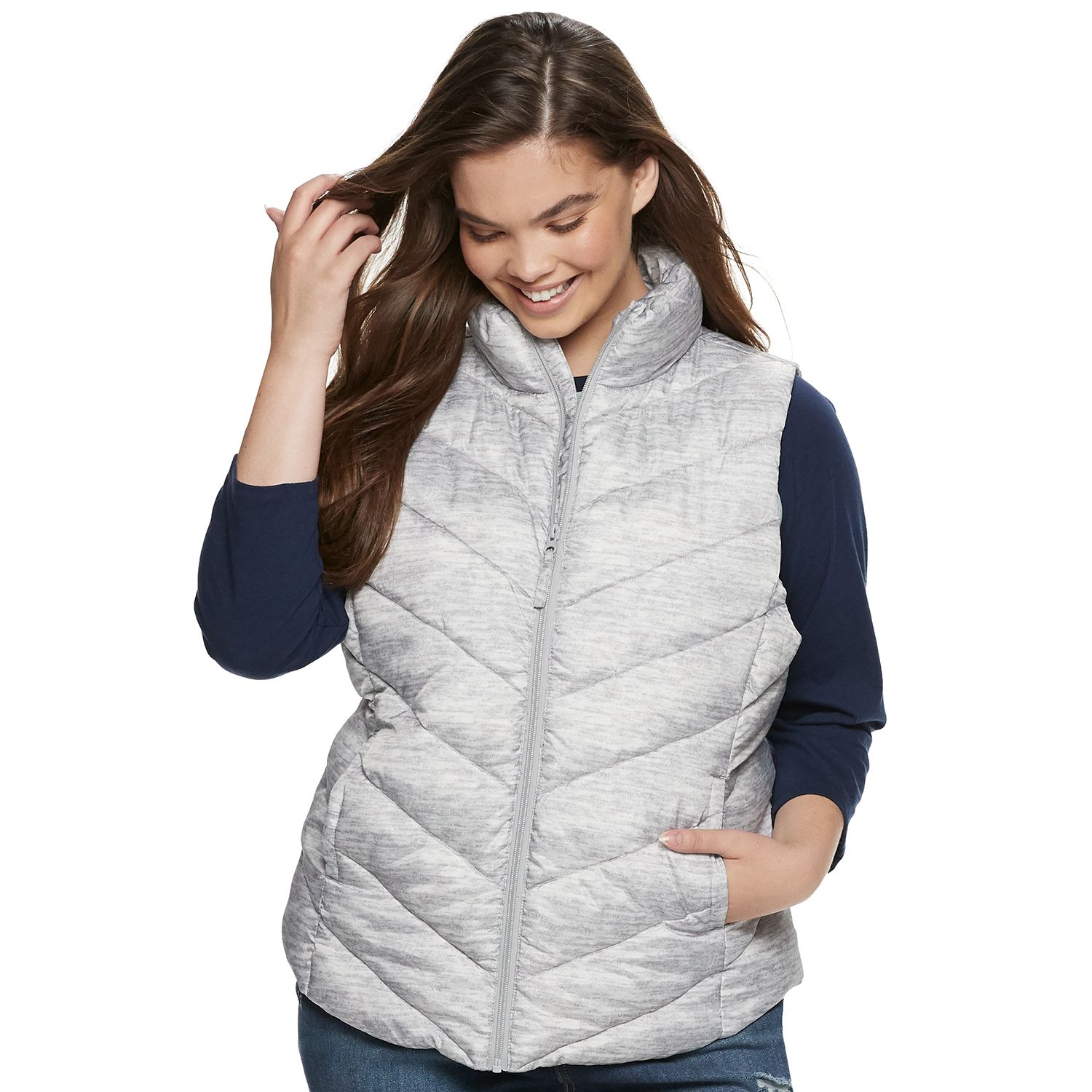 plus size puffer vest