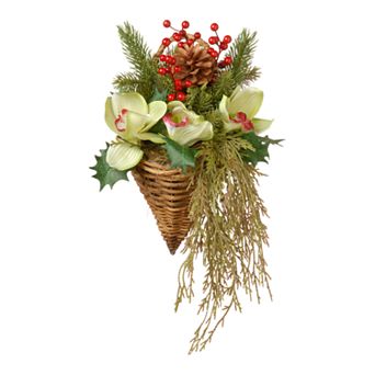National Tree Company Artificial Cymbidium Flower Wall Decor
