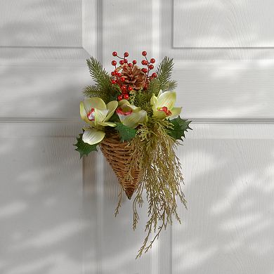 National Tree Company Artificial Cymbidium Flower Wall Decor