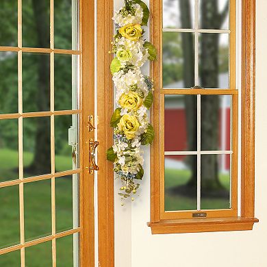 National Tree Company Artificial Spring Flowers Garland