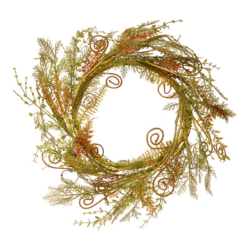 National Tree Company Artificial Fern Wreath, Green
