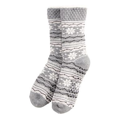 Women's Cuddl Duds® Snowflake Cozy Lounge Slipper Socks