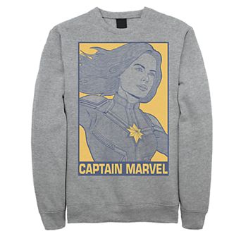 Men's Avengers Endgame Captain Marvel Poster Pullover