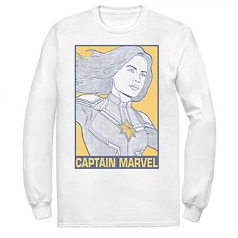 Men's Captain Marvel Pop Art Poster Tee