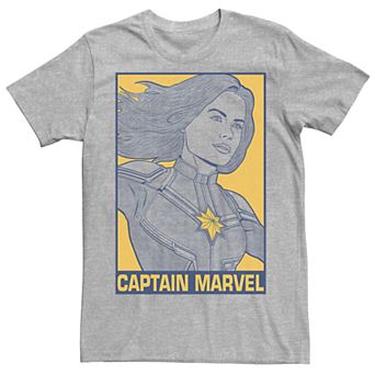 Men's Avengers Endgame Captain Marvel Poster Tee