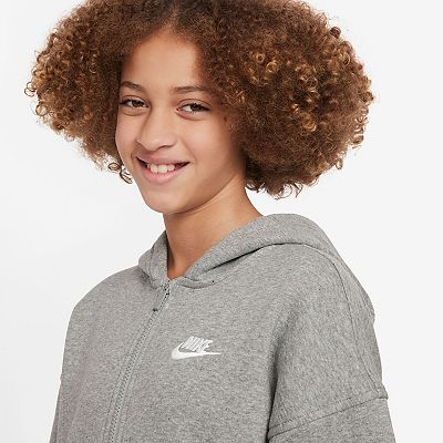 Girls 7-20 Nike Sportswear Club Fleece Oversized Full-Zip Hoodie