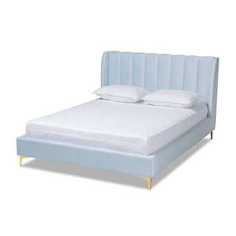 Baxton Studio Saverio Queen Bed