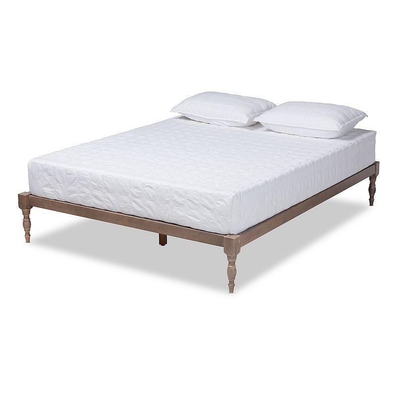 Baxton Studio Iseline Bed, Pastel Brown