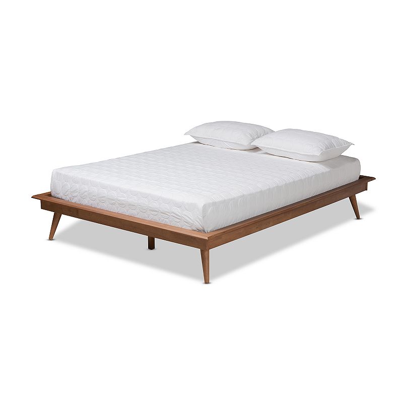 Baxton Studio Karine Bed, Brown, Queen