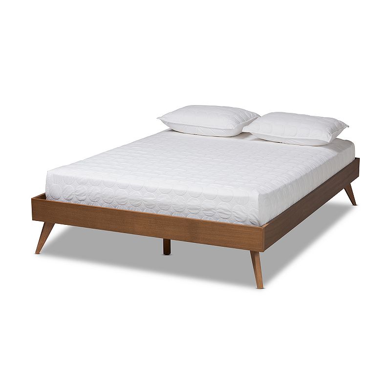 Baxton Studio Lissette Bed, Brown, Queen