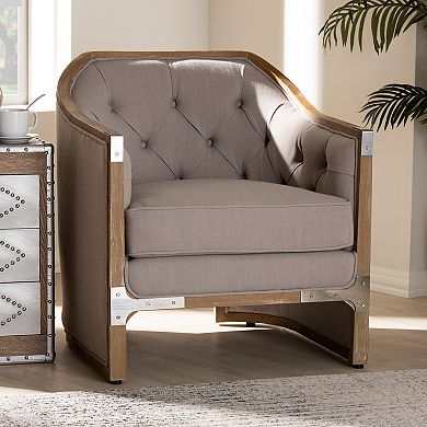 Baxton Studio Terina Light Beige Chair