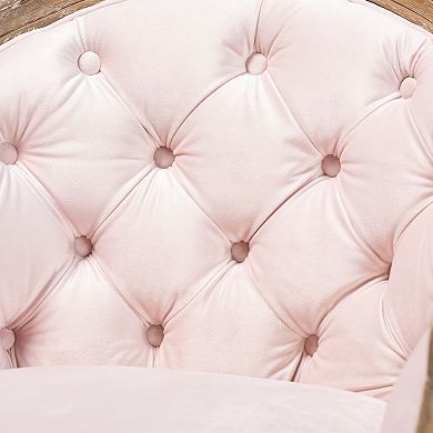 Baxton Studio Genevieve Light Pink Chair