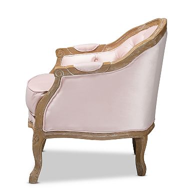 Baxton Studio Genevieve Light Pink Chair