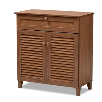 Baxton Studio Coolidge Shoe Cabinet with Drawer