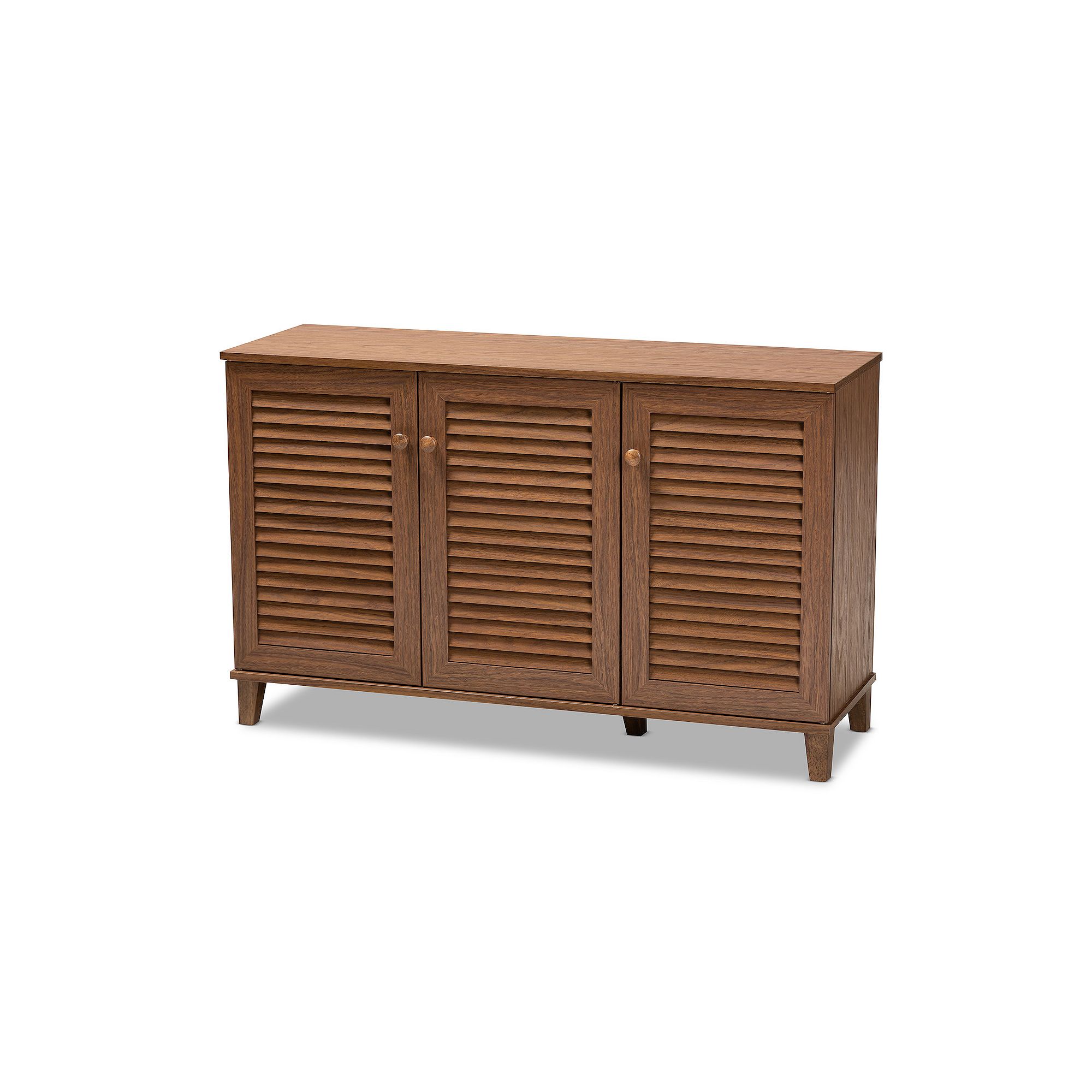 Baxton Studio Coolidge Shoe Cabinet, Brown