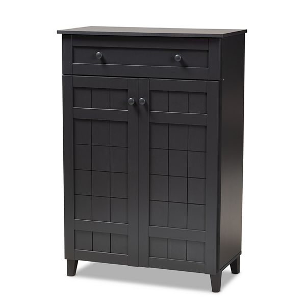 Baxton Studio Glidden Shoe Cabinet