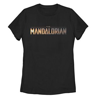 Juniors' Disney's Star Wars The Mandalorian Logo Tee Shirt