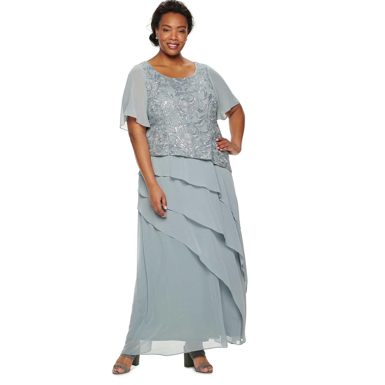 Grey Plus Mother of the Bride Dresses 