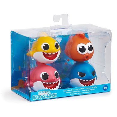 Pinkfong Baby Shark Bath Squirt Toy (4 Pack) By WowWee