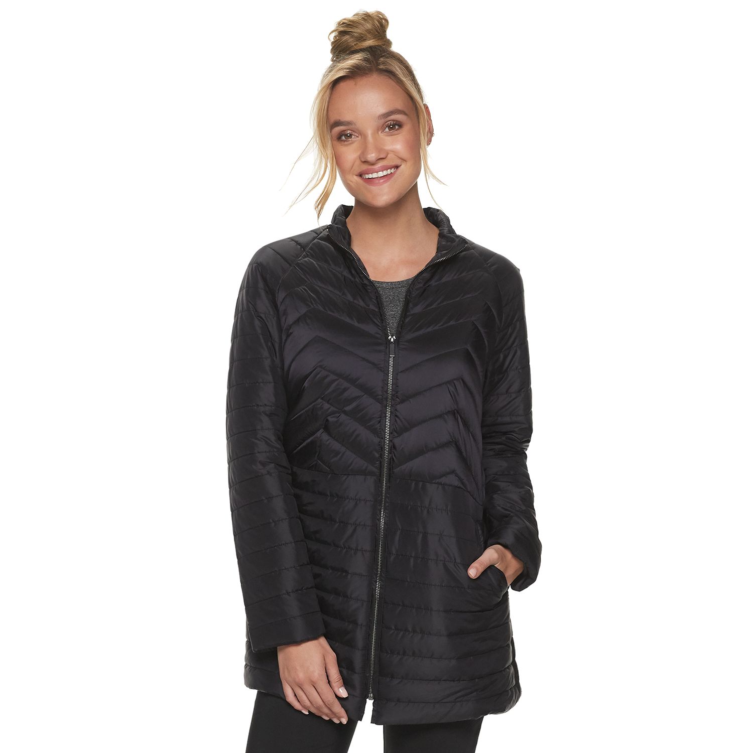 apt 9 hooded puffer jacket