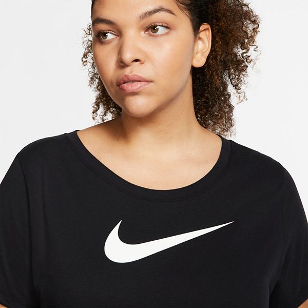 Plus Size Nike Dri-FIT Training Swoosh Logo Tee