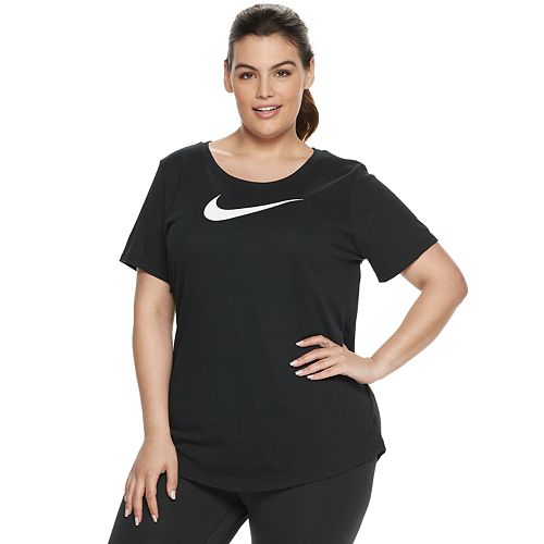 Plus Size Nike DriFIT Training Swoosh Logo Tee