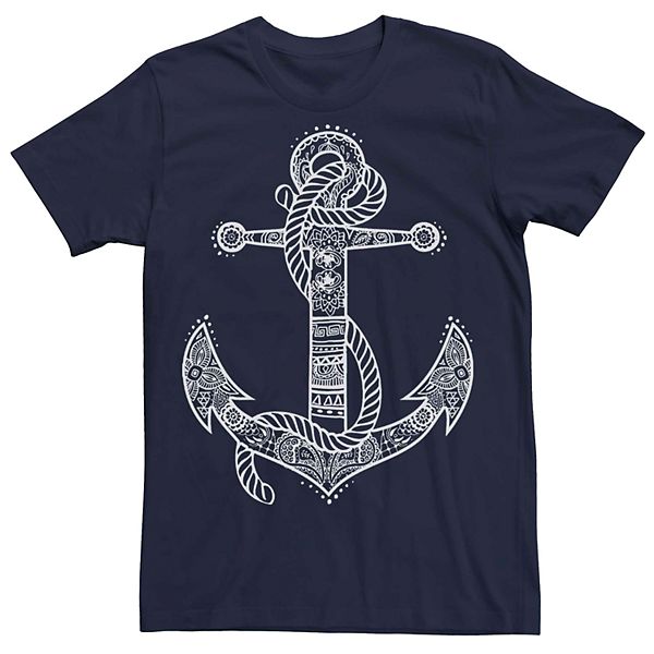 Men's Chin-Up Henna Anchor Graphic Tee