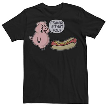 Men's Hot Dog Humor Graphic Tee