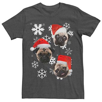 Men's Pug Christmas Graphic Tee