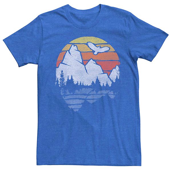 Men's Summer Camping Distressed Graphic Tee