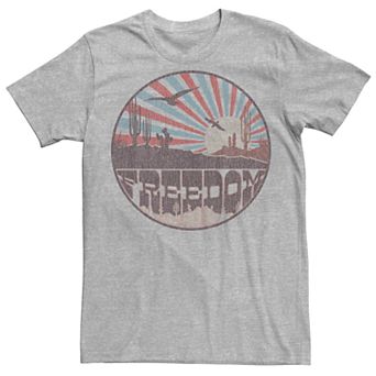 Men's Freedom Vintage Desert Graphic Tee