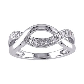 Stella Grace Sterling Silver 1/10 Carat T.W. Diamond Fashion Ring