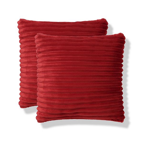 The Big One® Printed Plush 2-pack Throw Pillow Set - Burnt Orange