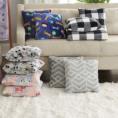 The Big One® Printed Plush 2-pack Throw Pillow Set