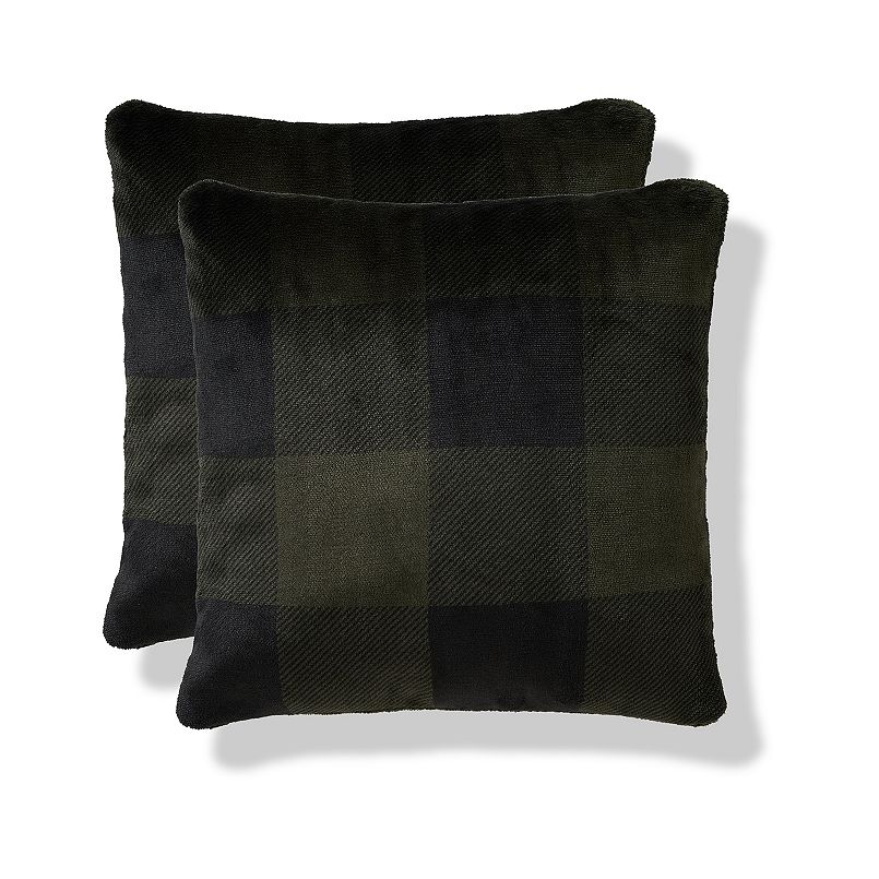 The Big One® Printed Plush 2-pack Throw Pillow Set