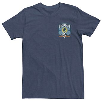 Men's Bigfoot Rescue Left Chest Badge Graphic Tee