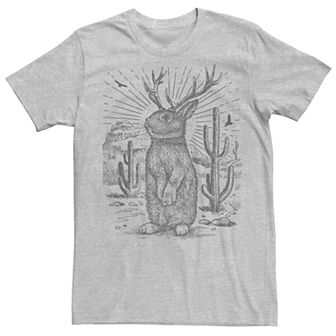 Men's Jackalope Line Art Graphic Tee