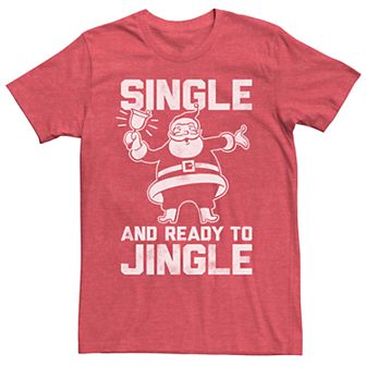 Men's Single And Ready To Jingle Graphic Tee