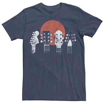 Men's Guitar Heads Sunset Graphic Tee