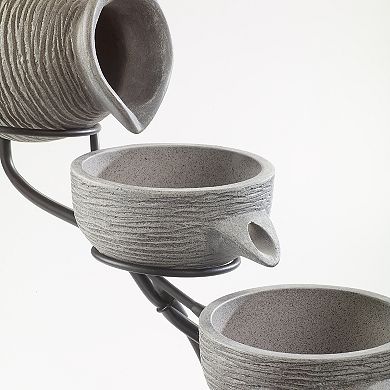 Smart Living Oslo 4-Tier Solar Cascade Fountain