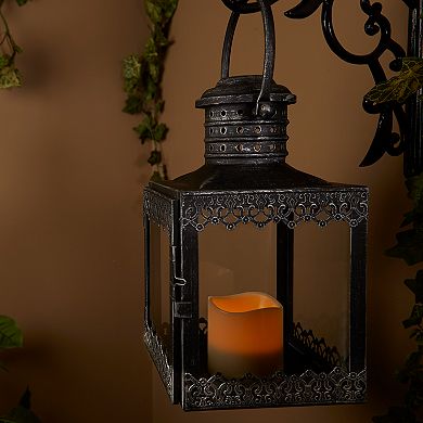 Smart Living Eva Antique Pewter LED Candle Lantern 