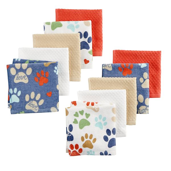 The Big One® Dog Paw Dishcloth 10-pk. | Kohls