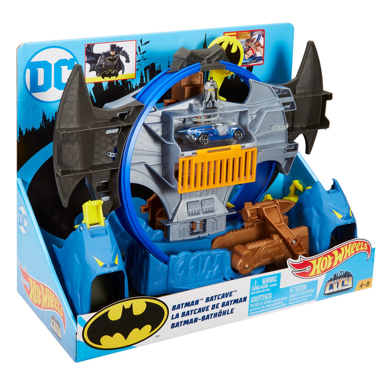 hot wheels dc batcave playset